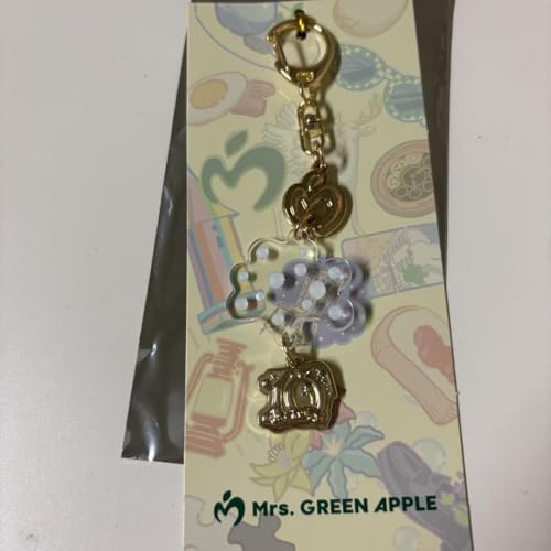 Mrs. GREEN APPLE キーホルダー・リストバンド・ピンバッチ3セット Mrs. GREEN APPLE キーホルダー・リストバンド・ピンバッチ3